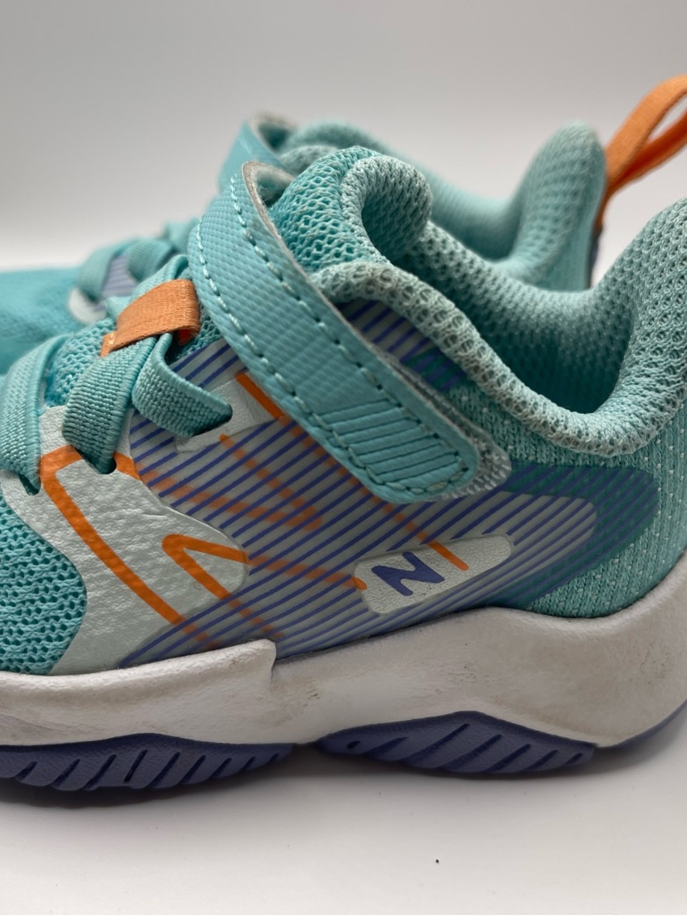 New Balance Baby Toddler Sneakers Shoes Wave Run  3 Aqua/orange